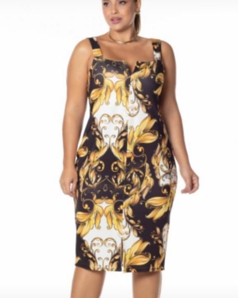 Vestido Florido Plus